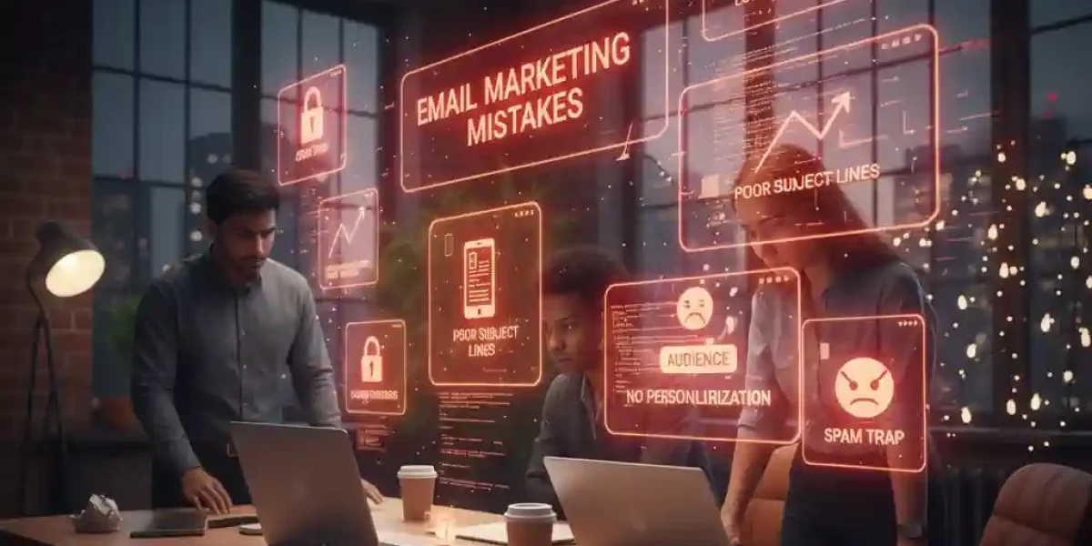 اشتباهات ایمیل مارکتینگ